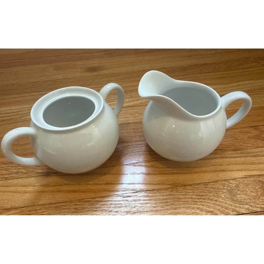 Arzberg White Sugar And Creamer Set Porcelain MCM Germany Grannycore cottagecore